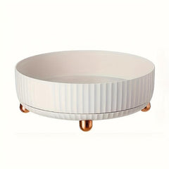 Plastic Rotating Storage Organizer Desktop Tray Kitchen Container