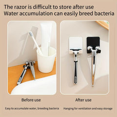 Wall Mounted Shaver Holder Bathroom Storage Hook