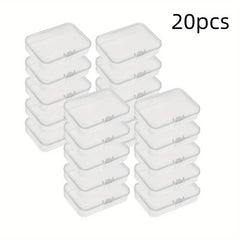 Plastic Mini Storage Box Transparent Portable Jewelry Organizer Case