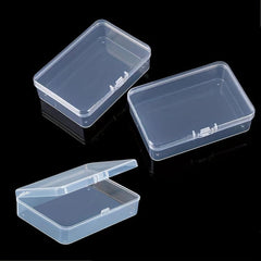 Plastic Mini Storage Box Transparent Portable Jewelry Organizer Case