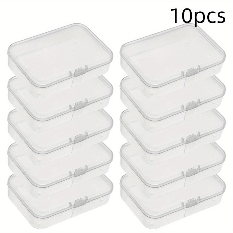 Plastic Mini Storage Box Transparent Portable Jewelry Organizer Case