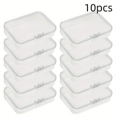 Plastic Mini Storage Box Transparent Portable Jewelry Organizer Case