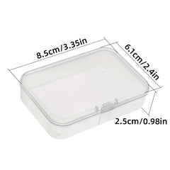 Plastic Mini Storage Box Transparent Portable Jewelry Organizer Case