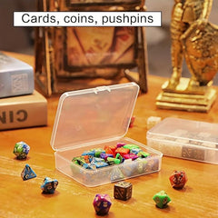 Plastic Mini Storage Box Transparent Portable Jewelry Organizer Case