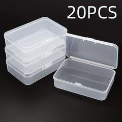 Plastic Mini Storage Box Transparent Portable Jewelry Organizer Case