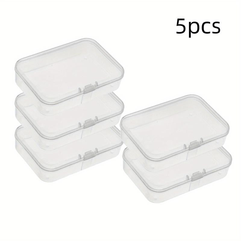 Plastic Mini Storage Box Transparent Portable Jewelry Organizer Case