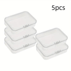 Plastic Mini Storage Box Transparent Portable Jewelry Organizer Case