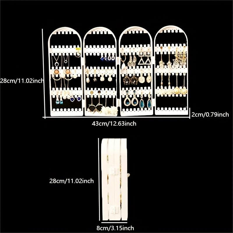 Foldable Jewelry Storage Rack Necklace Earring Display