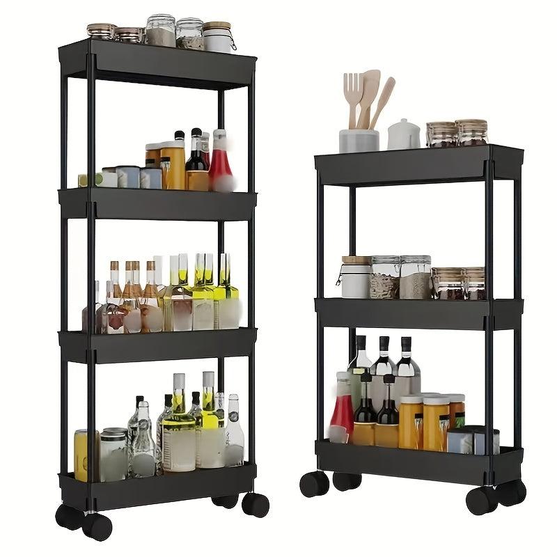 Slim Storage Rack Toilet Bathroom Organizer Shelf Cabinet