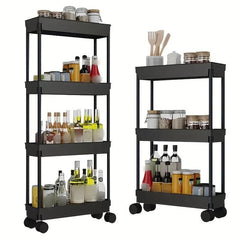 Slim Storage Rack Toilet Bathroom Organizer Shelf Cabinet