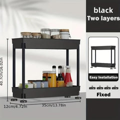 Slim Storage Rack Toilet Bathroom Organizer Shelf Cabinet