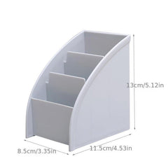 Remote Control Ladder Storage Box 3 Grids Holder