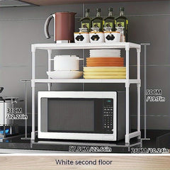 Desktop Storage Rack For Microwave Oven And Countertop Oven