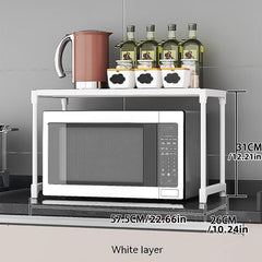 Desktop Storage Rack For Microwave Oven And Countertop Oven