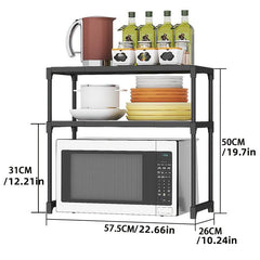 Desktop Storage Rack For Microwave Oven And Countertop Oven
