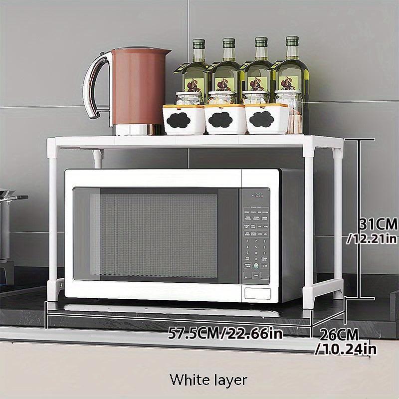 Desktop Storage Rack For Microwave Oven And Countertop Oven