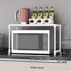 Desktop Storage Rack For Microwave Oven And Countertop Oven