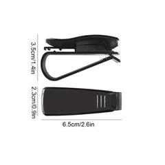2pcs Car Sun Visor Glasses Clip, Universal Sunglasses Ticket Holder