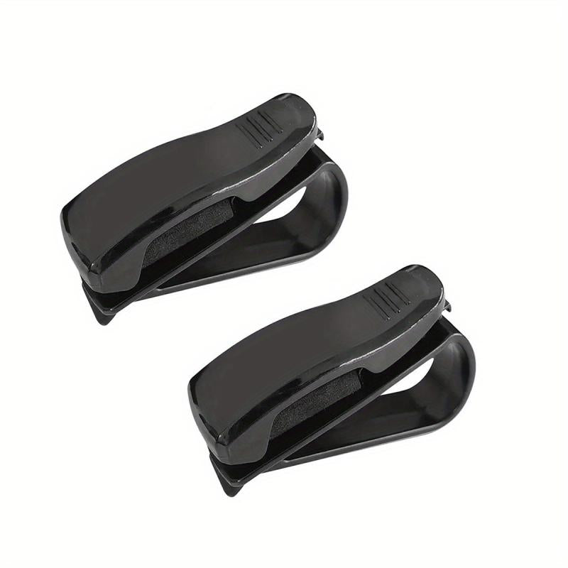 2pcs Car Sun Visor Glasses Clip, Universal Sunglasses Ticket Holder