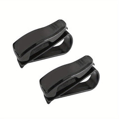 2pcs Car Sun Visor Glasses Clip, Universal Sunglasses Ticket Holder