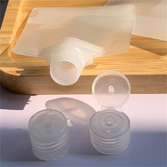 10pcs Refillable Portable Liquid Pouch with Paste Bottle for Travel