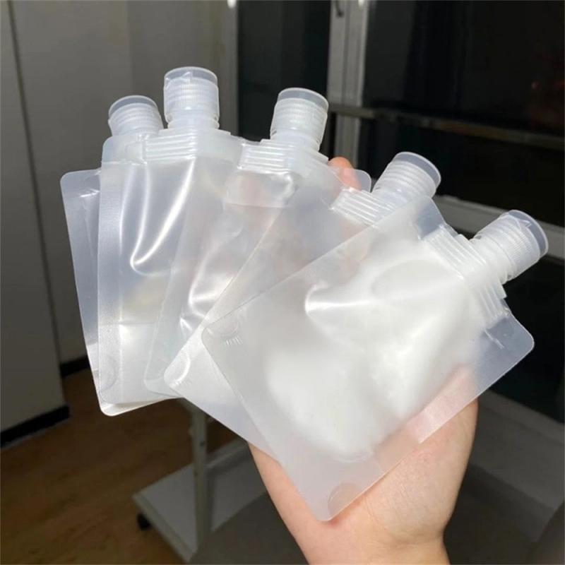 10pcs Refillable Portable Liquid Pouch with Paste Bottle for Travel