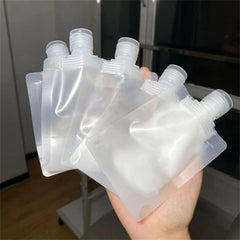 10pcs Refillable Portable Liquid Pouch with Paste Bottle for Travel
