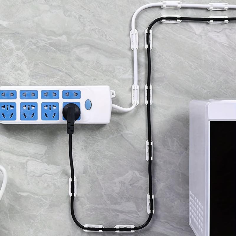 Plastic Cable Management Clip Adhesive Fixer Wire Fixing Clip
