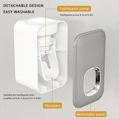 Automatic Toothpaste Holder Wall Mounted Toothbrush Rack