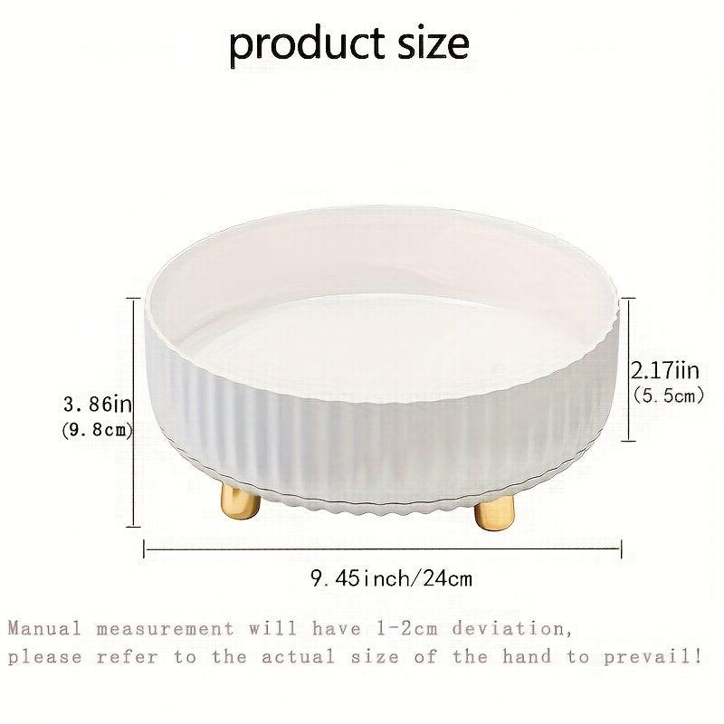 360u00b0 Rotating Cosmetic Storage Rack Makeup Organizer Perfume Tray