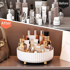 360u00b0 Rotating Cosmetic Storage Rack Makeup Organizer Perfume Tray
