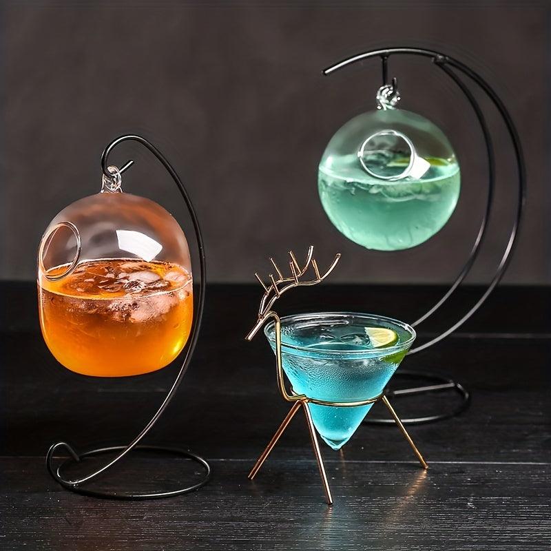 Creative Hanging Cocktail Glasses Cup for Bar Tool Decor