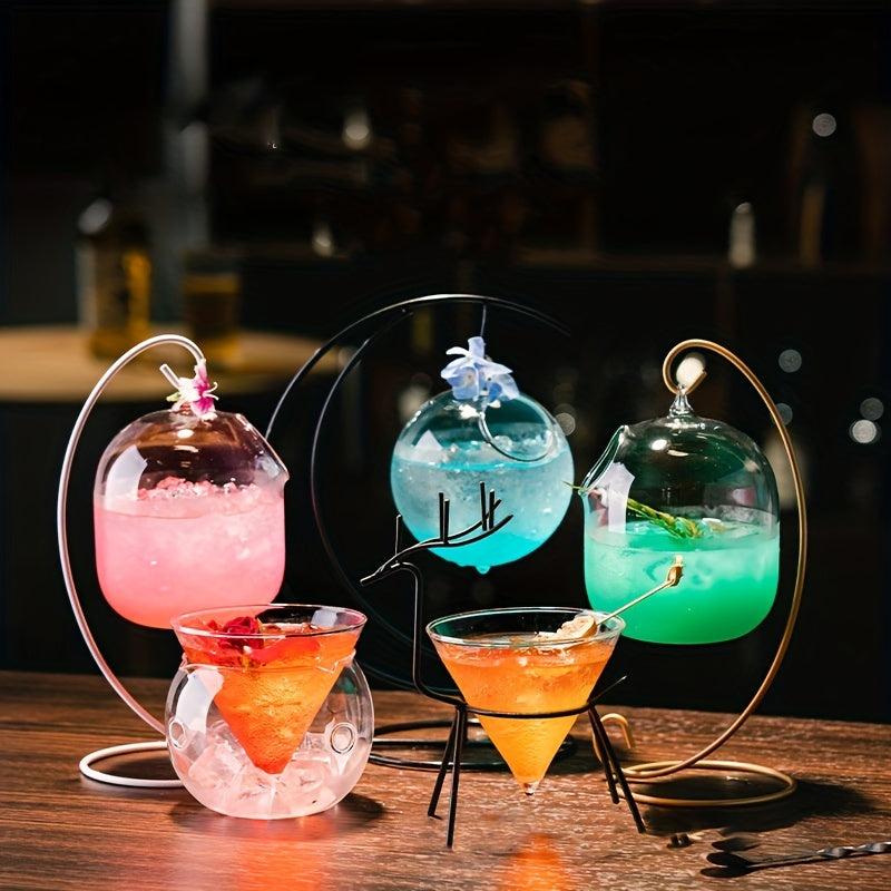 Creative Hanging Cocktail Glasses Cup for Bar Tool Decor