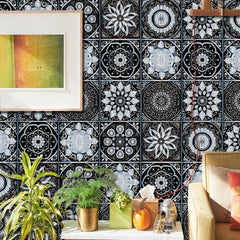 10pcs Boho Tile Stickers Peel Stick Backsplash Decals