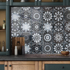 10pcs Boho Tile Stickers Peel Stick Backsplash Decals