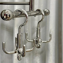 Multifunctional Rotating Clothes Hook Punch 4 Claw Rotation Coat Hanger