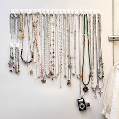 27pcs Mini Self Adhesive Wall Hook Jewelry Hanging Storage Hook