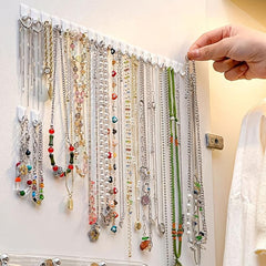 27pcs Mini Self Adhesive Wall Hook Jewelry Hanging Storage Hook