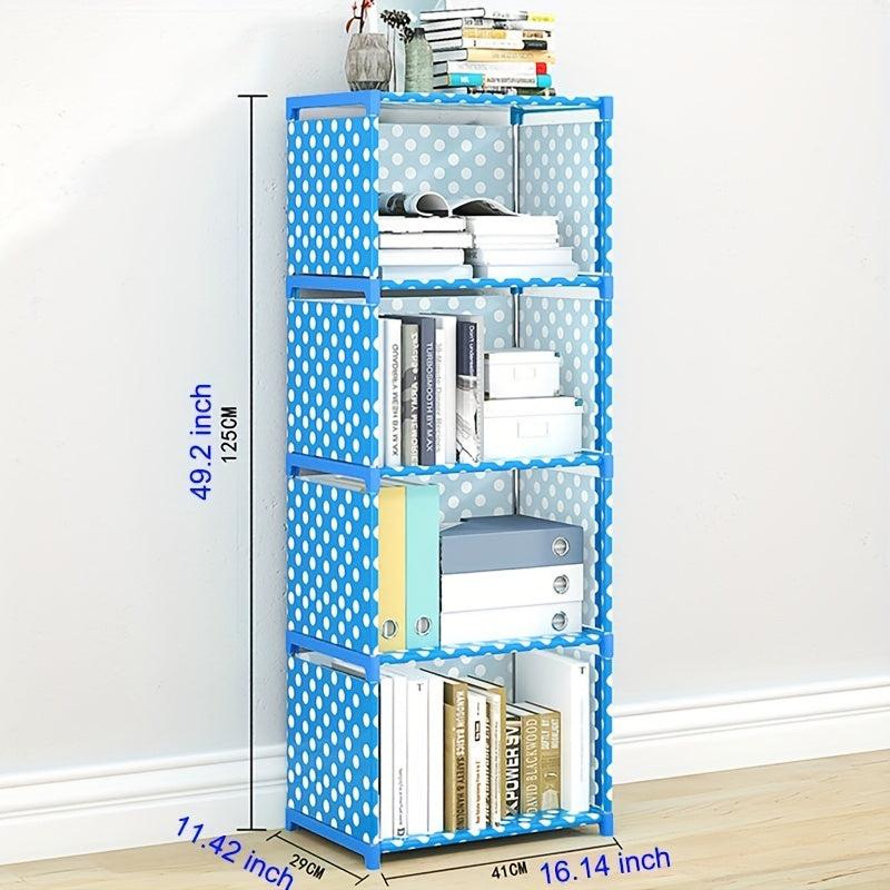 Non Woven Fabric Bookshelf Detachable Shelves