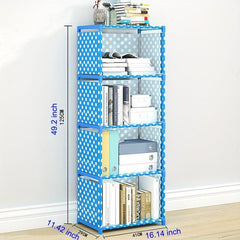 Non Woven Fabric Bookshelf Detachable Shelves