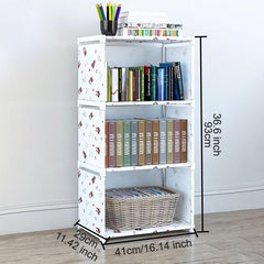 Non Woven Fabric Bookshelf Detachable Shelves