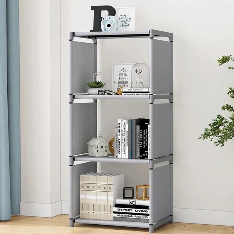 Non Woven Fabric Bookshelf Detachable Shelves