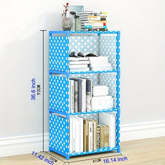 Non Woven Fabric Bookshelf Detachable Shelves