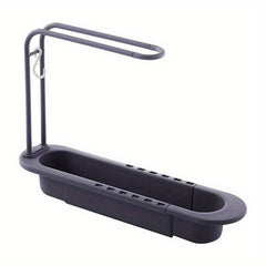 Retractable Sink Storage Rack with Towel Bar