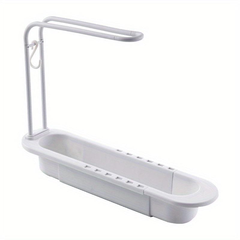 Retractable Sink Storage Rack with Towel Bar