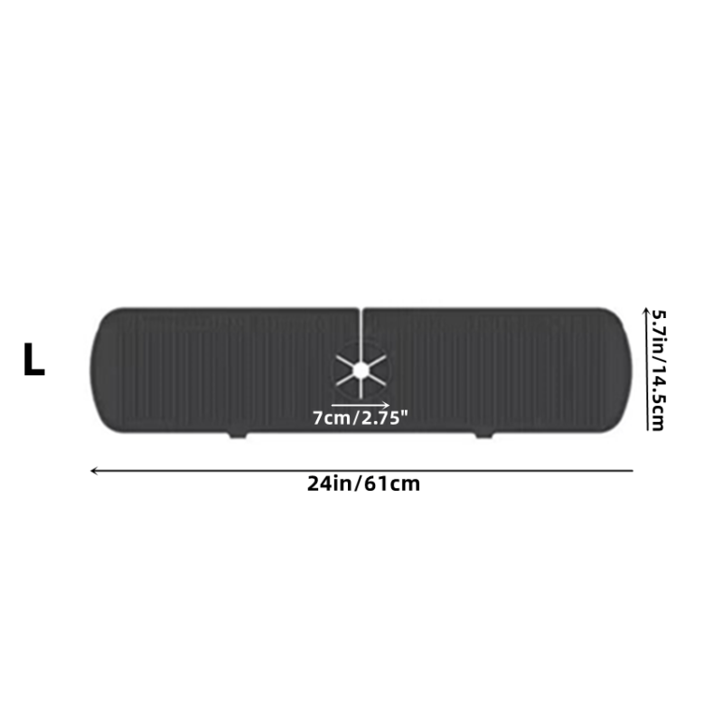 Silicone Faucet Splash Pad Sink Splash Guard Upgrade Drain Pad