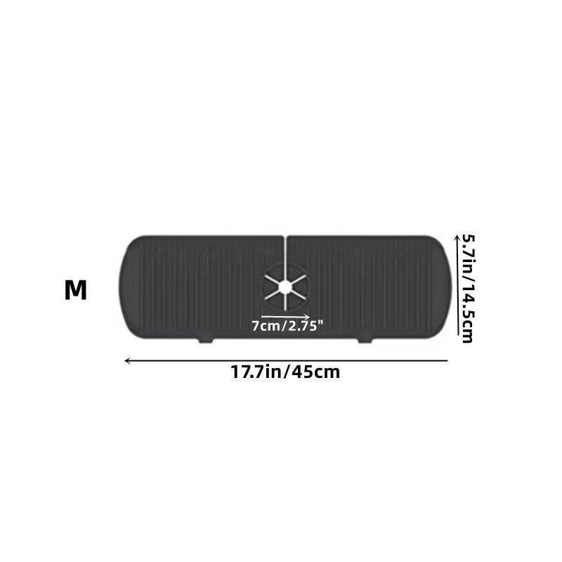 Silicone Faucet Splash Pad Sink Splash Guard Upgrade Drain Pad