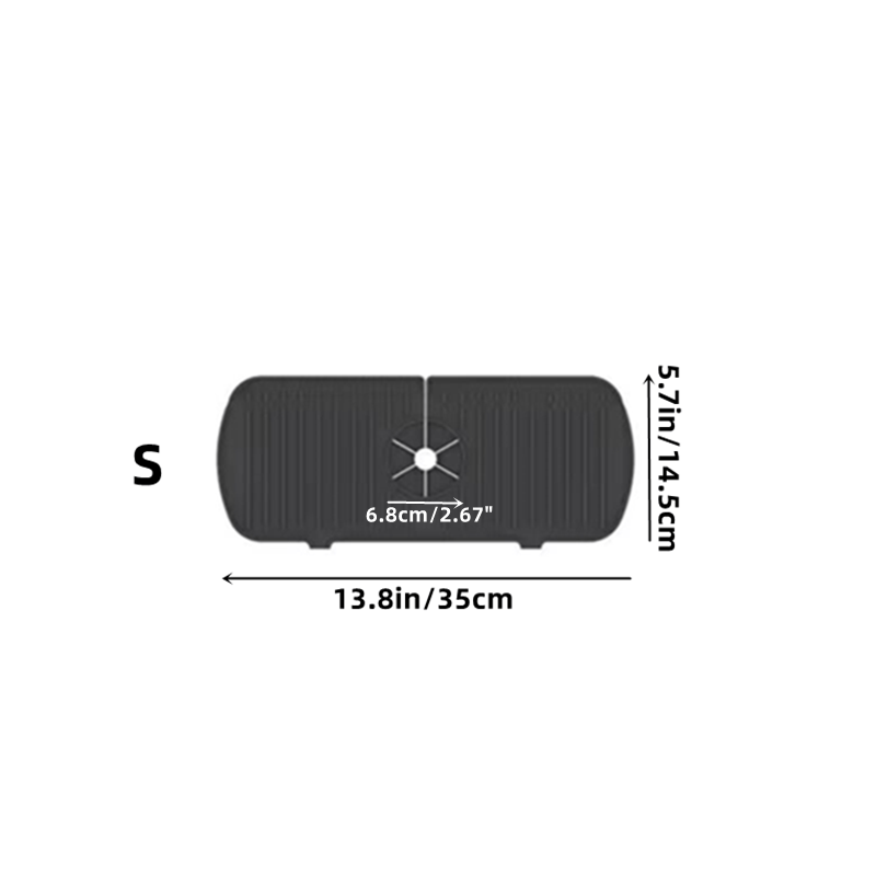Silicone Faucet Splash Pad Sink Splash Guard Upgrade Drain Pad