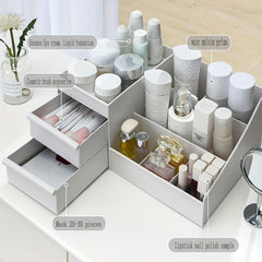 Desktop Cosmetics Storage Box Desk Organizer Stationery Rack