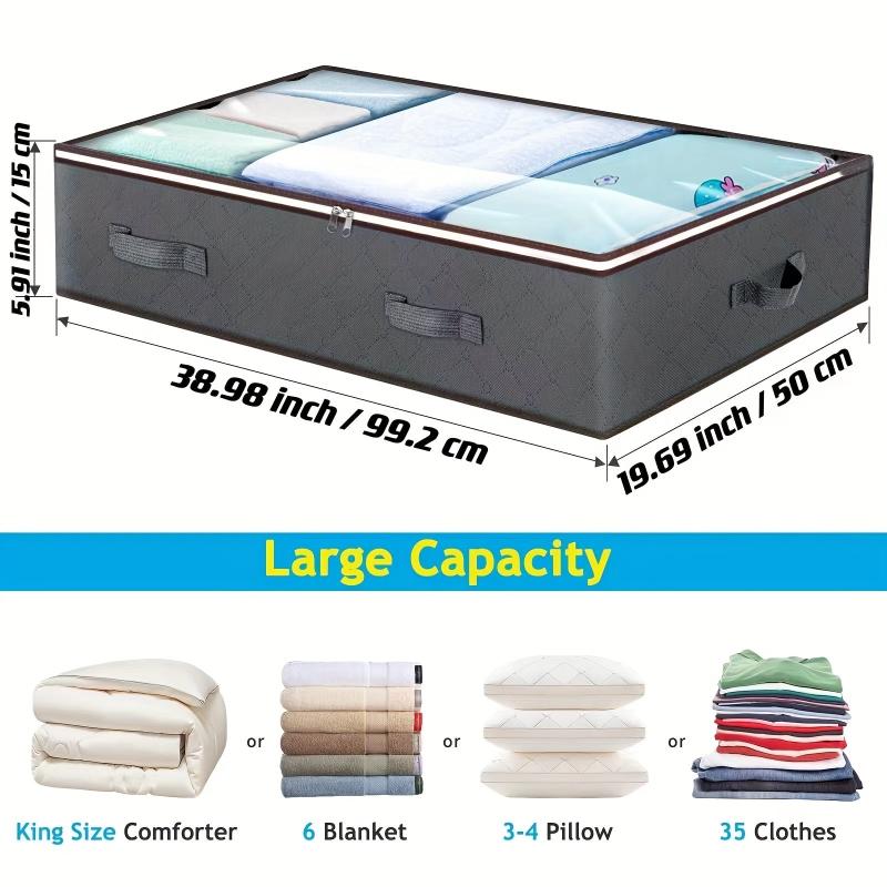 Under Bed Storage Containers Toy Organizers Clear View Window